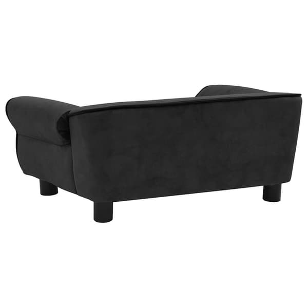 vidaXL Hundsoffa svart 72x45x30 cm plysch