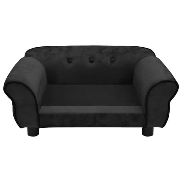 vidaXL Hundsoffa svart 72x45x30 cm plysch