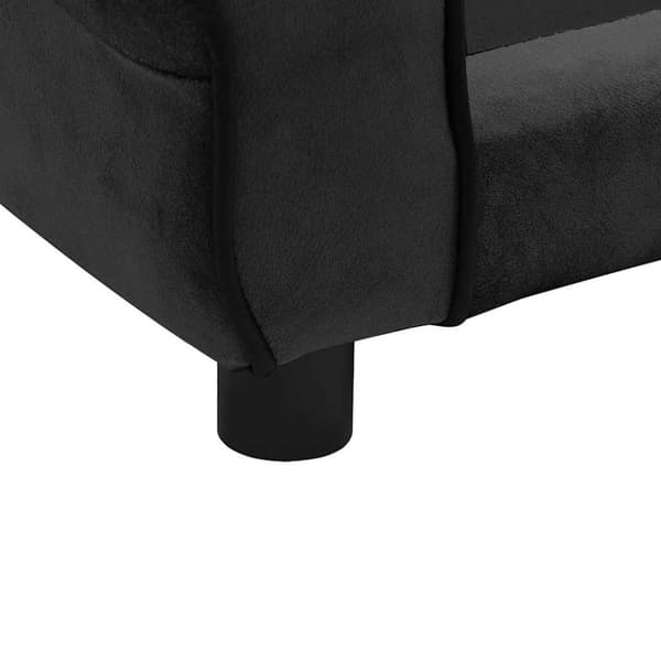 vidaXL Hundsoffa svart 72x45x30 cm plysch