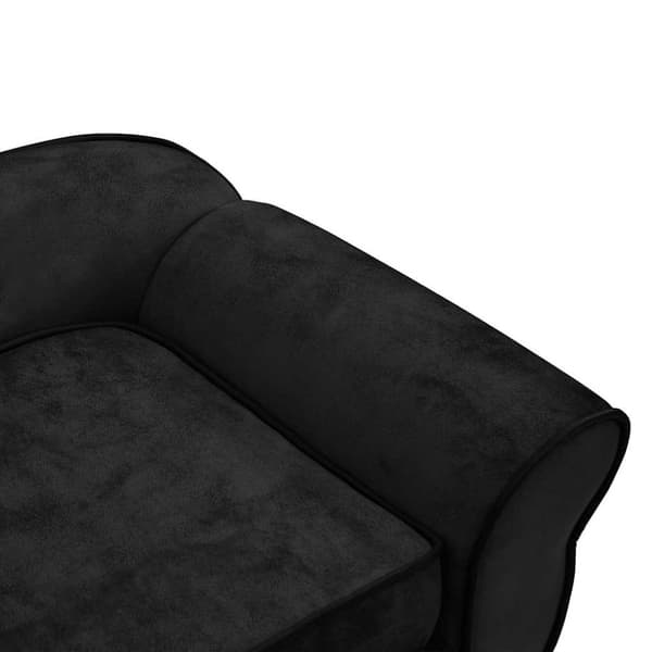 vidaXL Hundsoffa svart 72x45x30 cm plysch