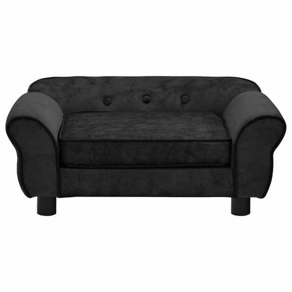 vidaXL Hundsoffa svart 72x45x30 cm plysch