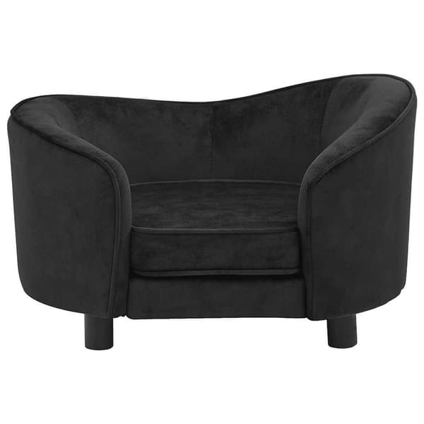vidaXL Hundsoffa svart 69x49x40 cm plysch