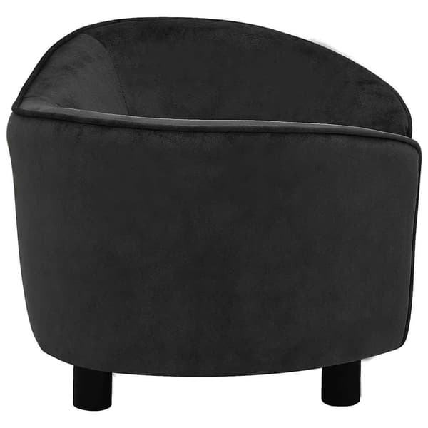 vidaXL Hundsoffa svart 69x49x40 cm plysch