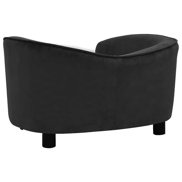 vidaXL Hundsoffa svart 69x49x40 cm plysch