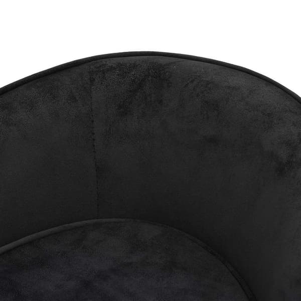 vidaXL Hundsoffa svart 69x49x40 cm plysch
