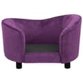 Miniatyrbilde 6 av 10: vidaXL Hundesofa burgunder 69x49x40 cm plysj