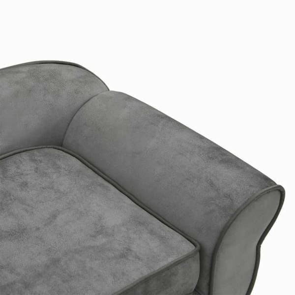 vidaXL Hundsoffa mörkgrå 72x45x30 cm plysch