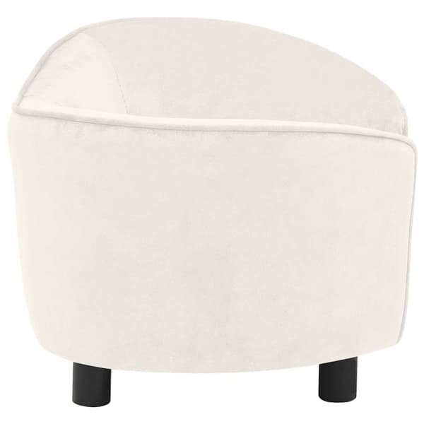 vidaXL hundesofa 69x49x40 cm plys cremefarvet