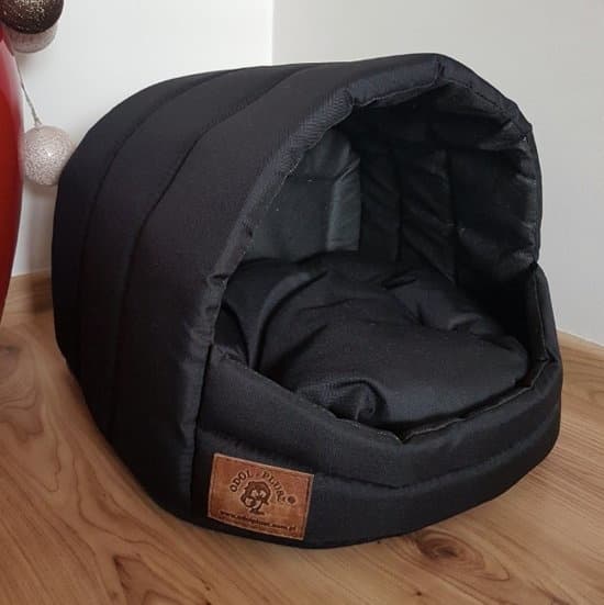 Hundekurv - lille hund - boks - hundekurv - 45 x 49 x 36 cm - sort - hundeseng - hundeseng
