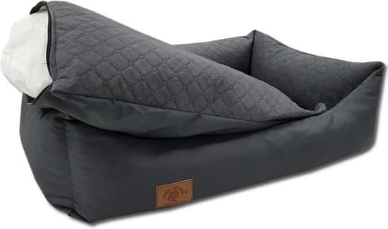 Koiran peti antrasiitti 100x70 cm - pestävä koiran tyyny - vedenpitävä koiran sänky