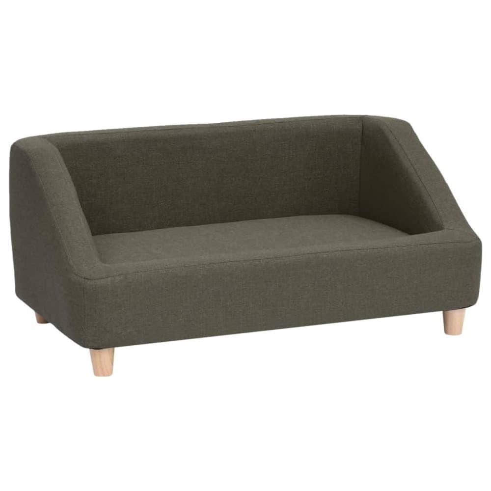 vidaXL Hundsoffa mörkgrå 85x50x39 cm linne