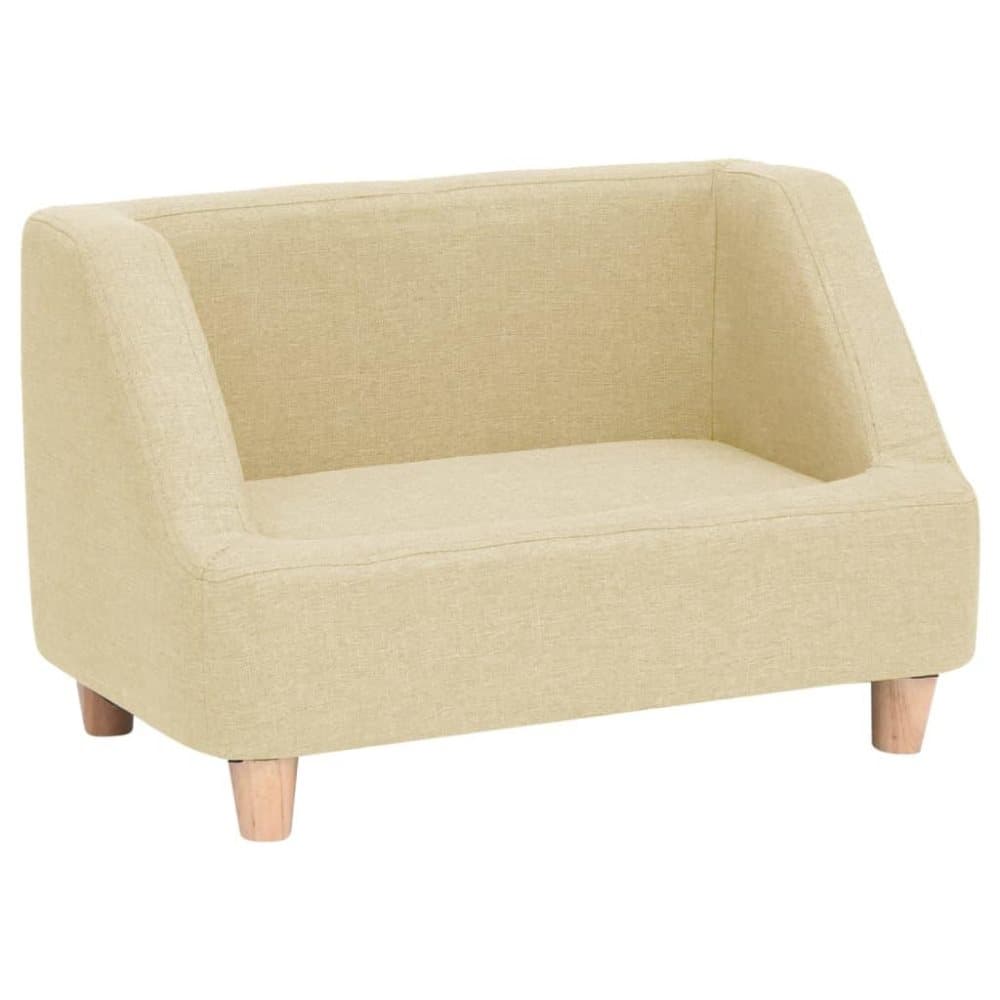 vidaXL Hundsoffa gräddvit 60x37x39 cm linne