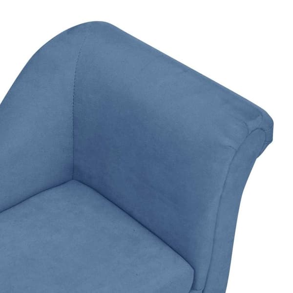 vidaXL Hundsoffa med kudde blå 83x44x44 cm plysch