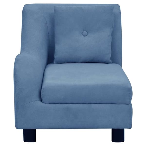 vidaXL hundesofa med pude 83x44x44 cm plys blå