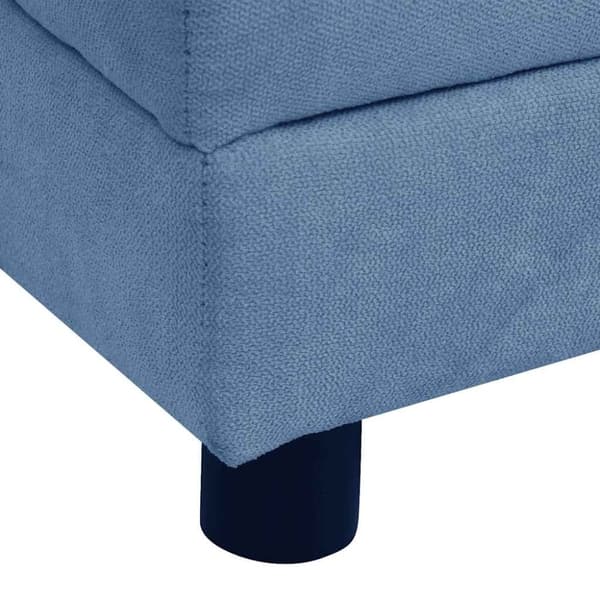 vidaXL hundesofa med pude 83x44x44 cm plys blå