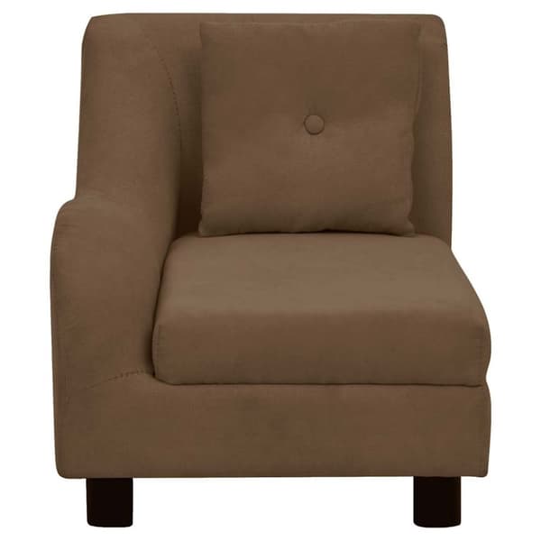 vidaXL hundesofa med pude 83x44x44 cm plys brun