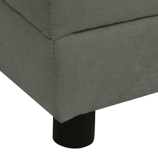vidaXL Koiran sohva tyynyllä tummanharmaa 83x44x44 cm plyysi