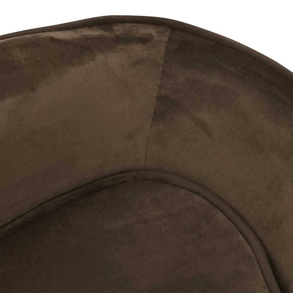 vidaXL Hundesofa brun 67x47x36 cm plysj