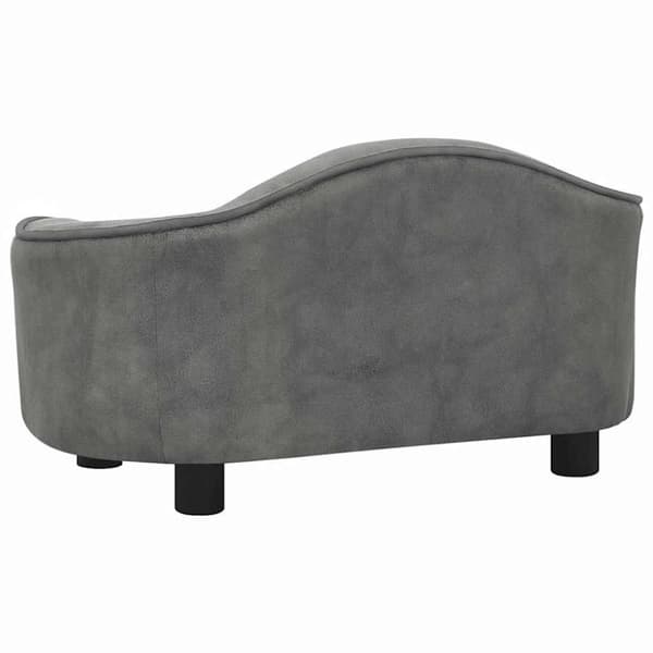 vidaXL hundesofa 67x47x36 cm plys grå