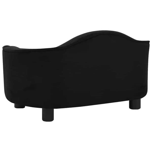 vidaXL hundesofa 67x47x36 cm plys sort