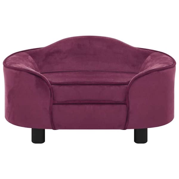 vidaXL Koiran sohva viininpunainen 67x47x36 cm plyysi