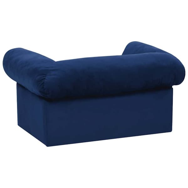 vidaXL Koiran sohva vetolaatikolla sininen 75x50x38 cm plyysi