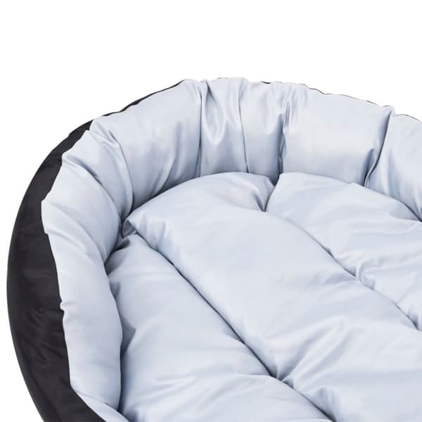 vidaXL hundepude 85x70x20 cm vendbar og vaskbar grå og sort