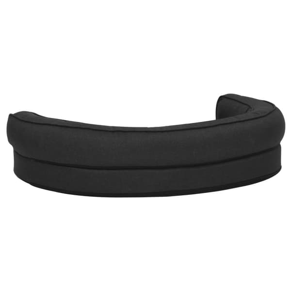 vidaXL ergonomisk hundeseng 75x53 cm hør-look sort