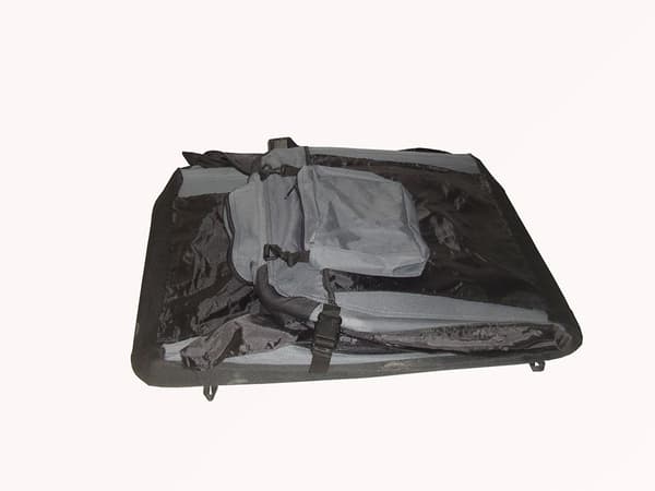 Ylämasto Nylon Dog Box Premium antrasiitti 49,5 x 34,5 x 35 cm