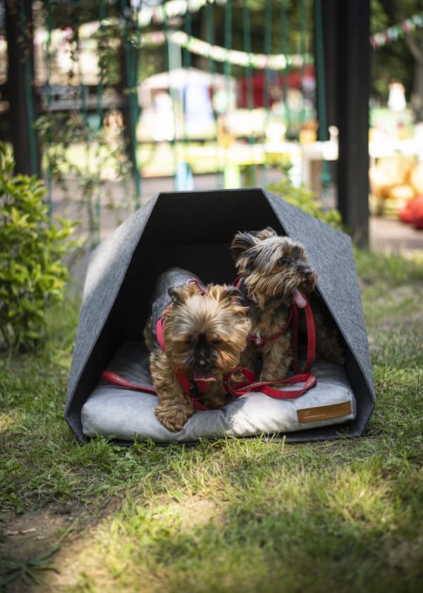 PetPocket Ecological Dog Kennel vaaleanharmaa ja värit