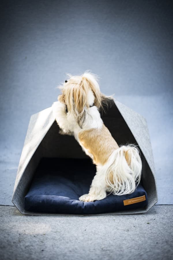 PetPocket Ecological Dog Kennel vaaleanharmaa ja värit