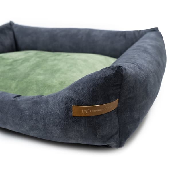 Frida grafit økologisk hundeseng S-XL størrelse, vaskbar, 11 farver versioner