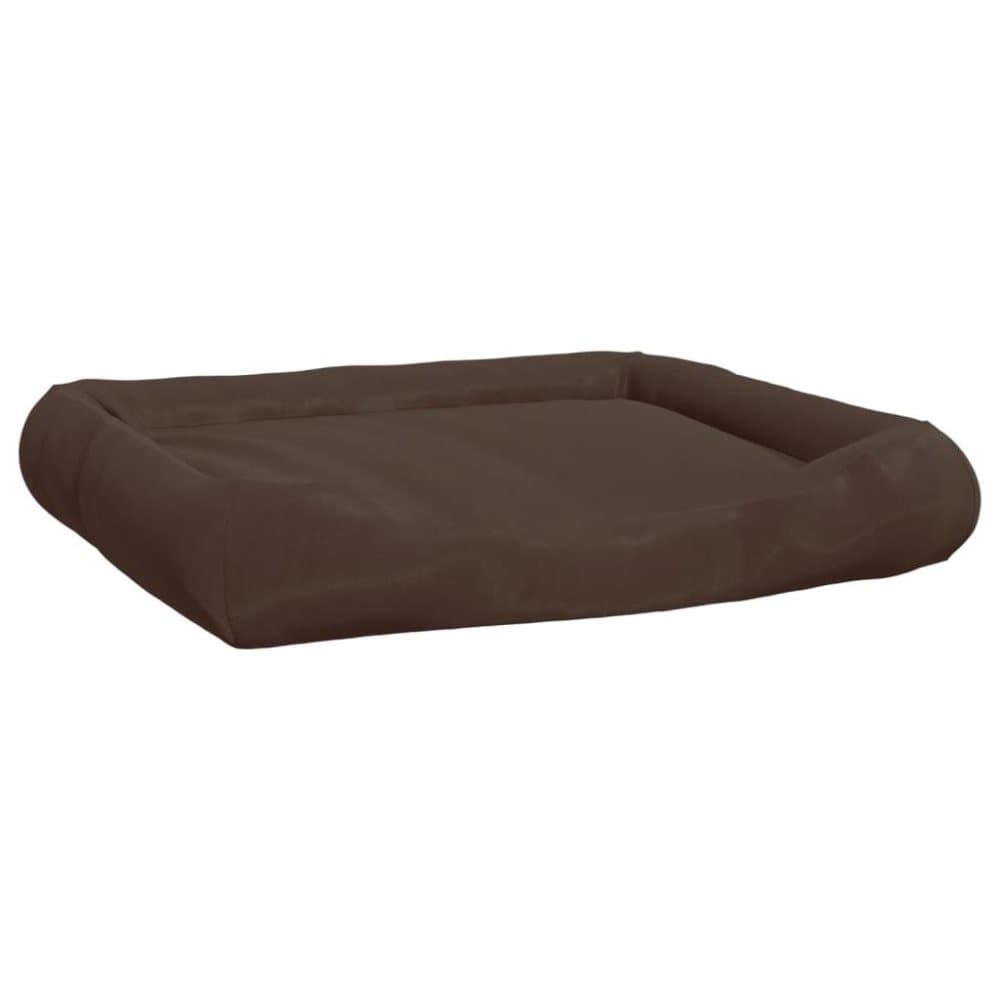 vidaXL Hunddyna med kuddar brun 135x110x23 cm oxfordtyg
