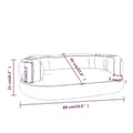 Miniatyrbillede 7 af 9: vidaXL ergonomisk hundeseng 88x65 cm skum og kunstlæder brun