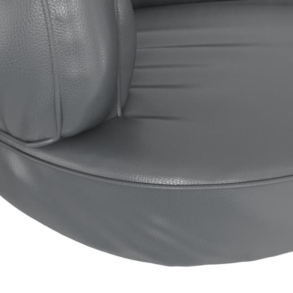 vidaXL ergonomisk hundeseng 88x65 cm skum og kunstlæder grå