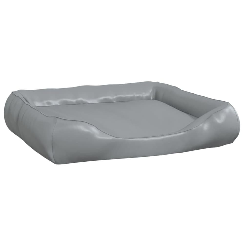 vidaXL Hundbädd ljusgrå 120x100x27 cm konstläder