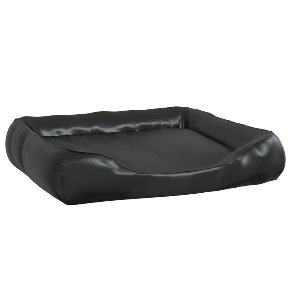 vidaXL Hundbädd svart 105x80x25 cm konstläder