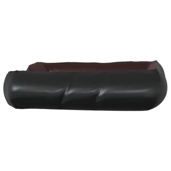 vidaXL Koiran peti musta ja ruskea 105x80x25 cm keinonahka