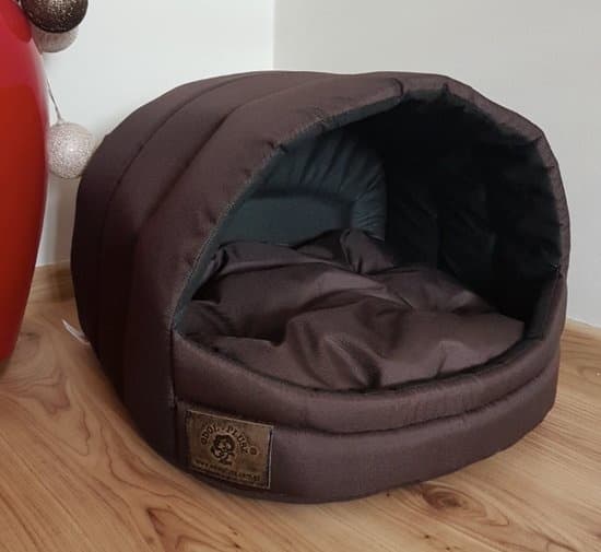 Hundeseng - lille hund - kravlegård - hundeseng - 45 x 49 x 36 cm - brun - hundeseng - hundeseng