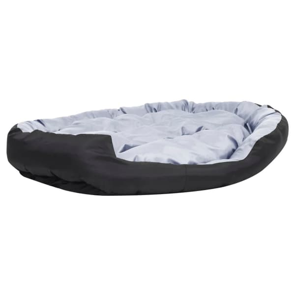 vidaXL Vendbar og vaskbar hundepute grå og svart 150x120x25 cm