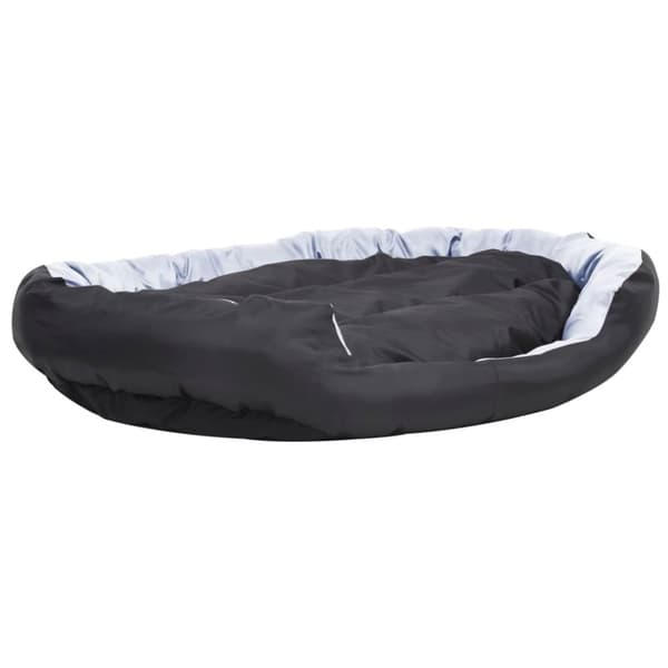 vidaXL Vendbar og vaskbar hundepute grå og svart 150x120x25 cm