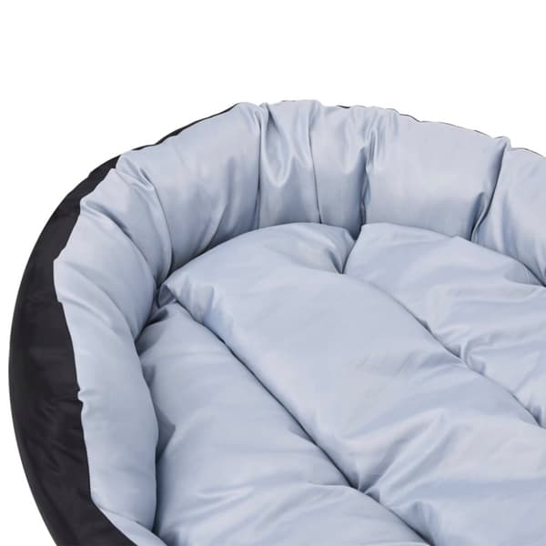 vidaXL Vendbar og vaskbar hundepute grå og svart 150x120x25 cm