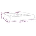 Miniatyrbilde 8 av 8: vidaXL Hundeseng 71,5x54x9 cm heltre furu