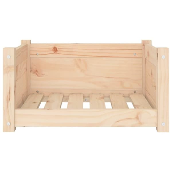 vidaXL Hundeseng 55,5x45,5x28 cm heltre furu