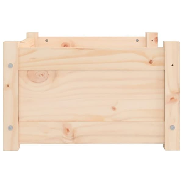 vidaXL Hundeseng 55,5x45,5x28 cm heltre furu