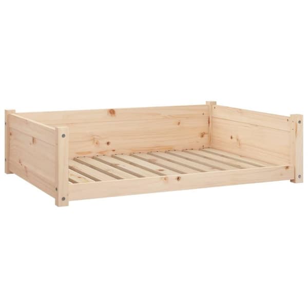 vidaXL Hundbädd 95,5x65,5x28 massiv furu