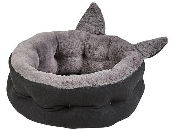 Dyreseng Grå Polyester 45 x 45 cm Fuskepels Hund Stue Soverom