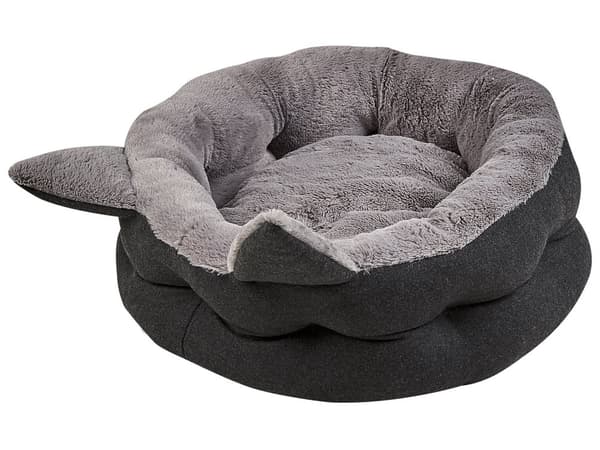 Dyreseng Grå Polyester 45 x 45 cm Fuskepels Hund Stue Soverom