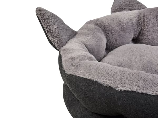 Dyreseng Grå Polyester 45 x 45 cm Fuskepels Hund Stue Soverom