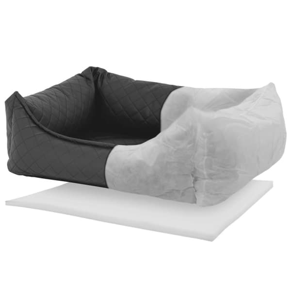 Madison hundeseng Skai Check 80x67x22 cm grå